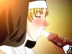 Cartoon Scenes Depicting A Nun Receiving Oral Sex And Getting Her Tit Fucked